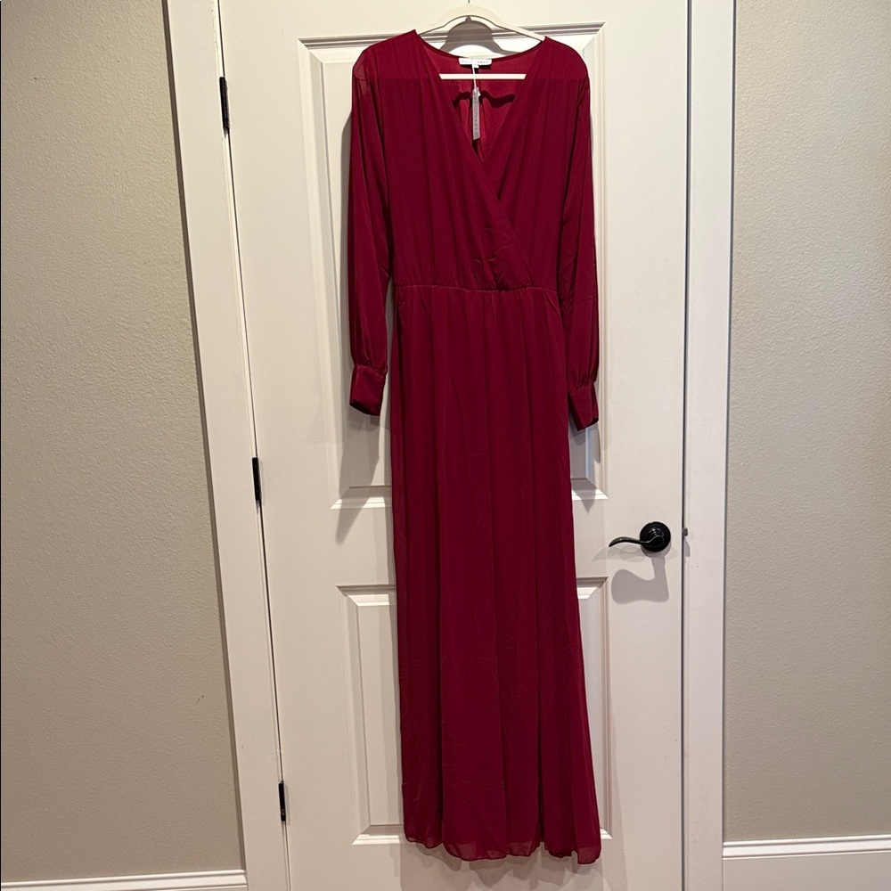 Baltic Born Burgundy Long Sleeve Dress
